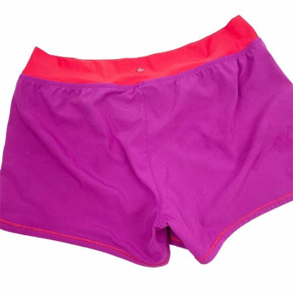 Prana Yoga Athletic Shorts Purple Red L - Picture 4 of 8